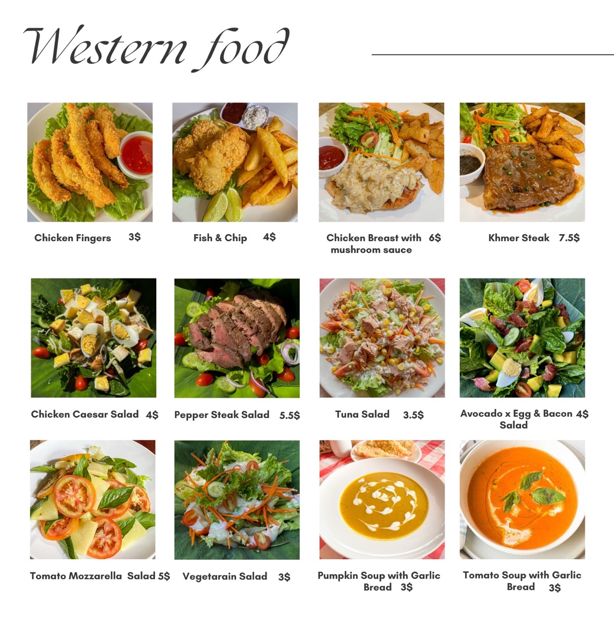Western-Food-Menu